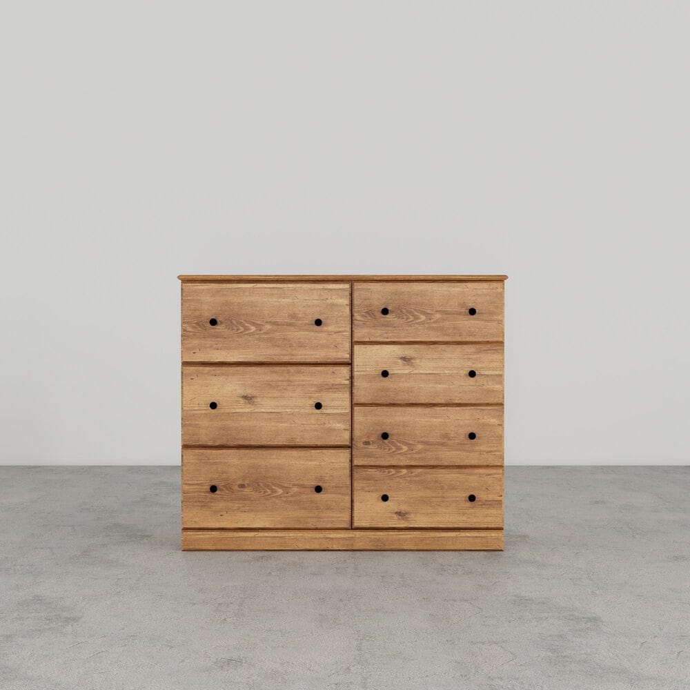 Lemoore Essentials 48" 7-Drawer Only in Saratoga Pine, , large