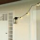Vaxcel International Co. Ltd. Lombard 1-Light Outdoor Wall Light with GFCI Outlet in Textured Black, , large