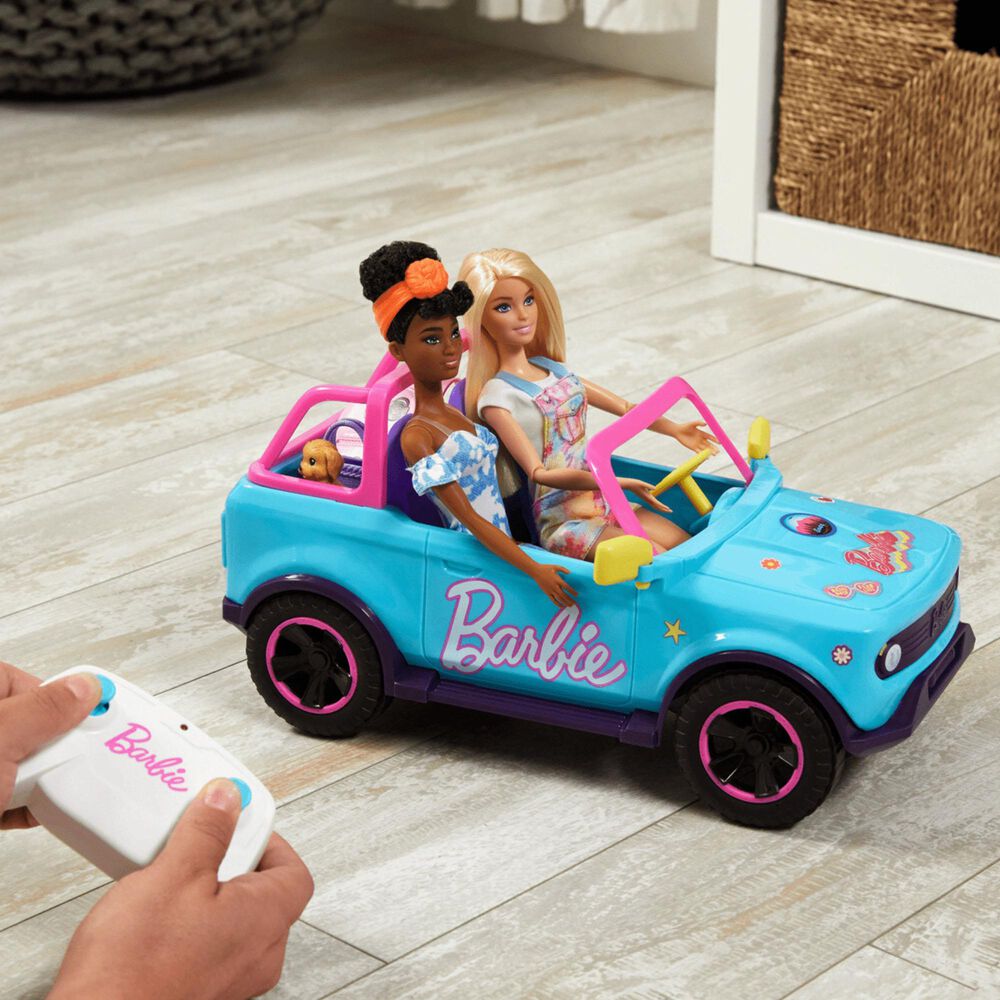 Barbie RC Barbie SUV Battery-Powered Toy Truck with Remote Control, , large