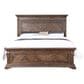 New Heritage Design Mar Vista King Panel Bed in Brushed Walnut with USB Ports, , large