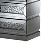 Baxton Studio Sabrina Mirrored 3-Drawer End Table in Silver, , large