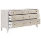 Vantage Mezzanine Mirrored 6 Drawer Dresser and Mirror in Dove Gray, , large