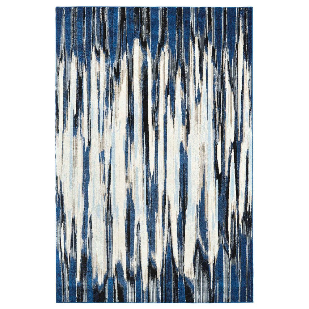 Feizy Rugs Milton 3468F 2'2" x 4' Indigo Area Rug, , large