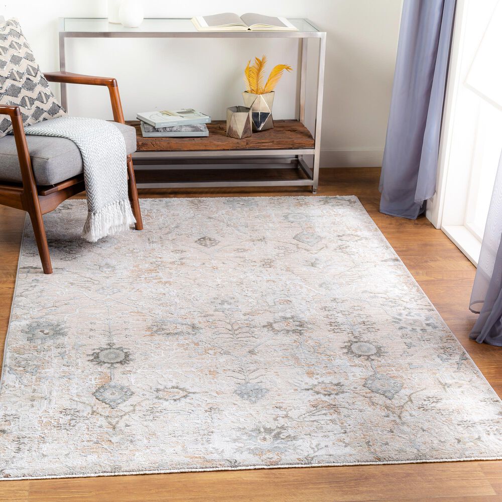 Surya Brunswick 5&#39; x 7&#39;5&quot; Ivory, Gray and Green Area Rug, , large