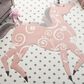 Safavieh Carousel 3" Square Ivory, Grey and Pink Kids  Area Rug, , large