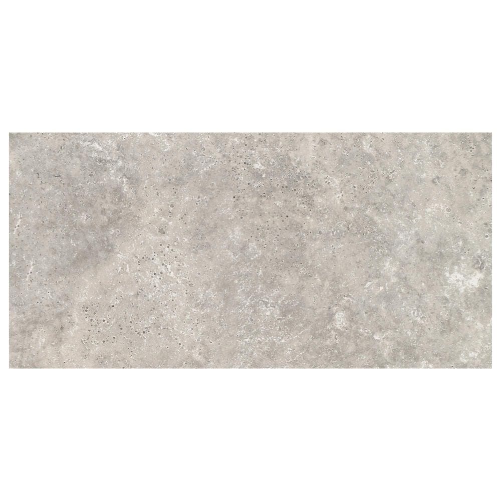Emser Letrav Silver 12" x 24" Porcelain Tile, , large