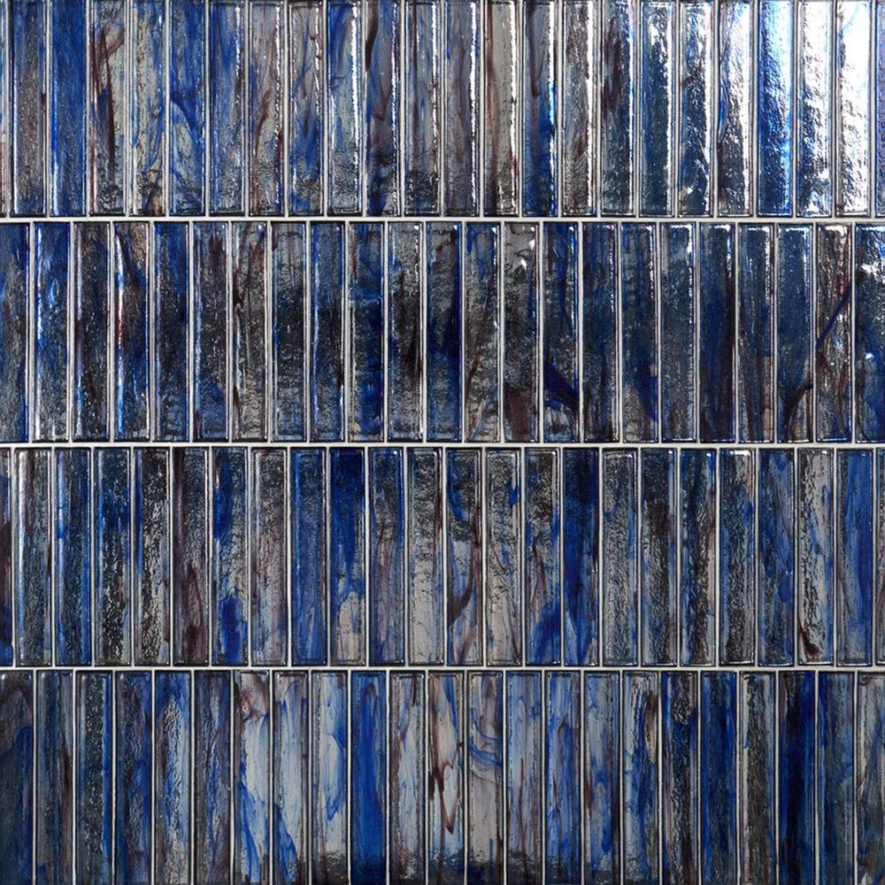 Soho Studio Artemis Brick Dusk 2" x 12" Glass Subway Tile, , large