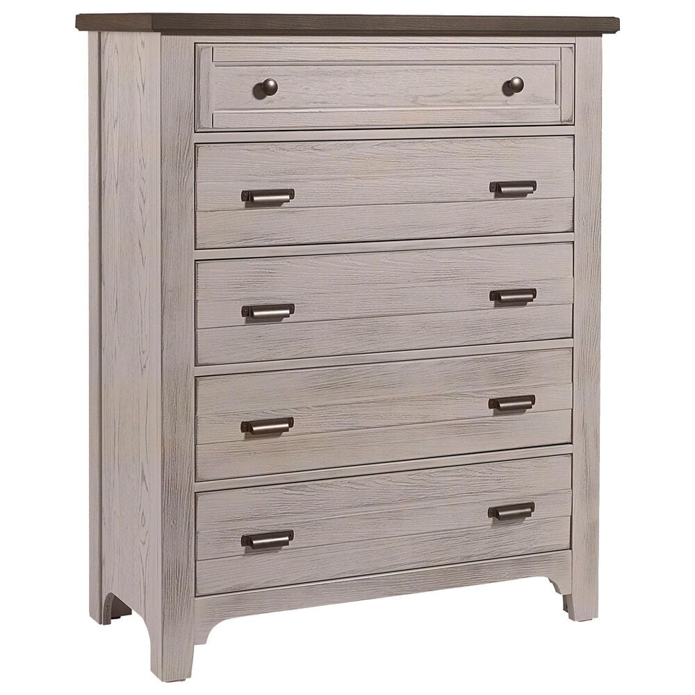 Viceray Collections Bungalow 5 Drawer Chest in Dover Grey and Folkstone, , large
