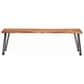 Pacific Landing Murphy Dining Bench in Natural Acacia and Gunmetal, , large