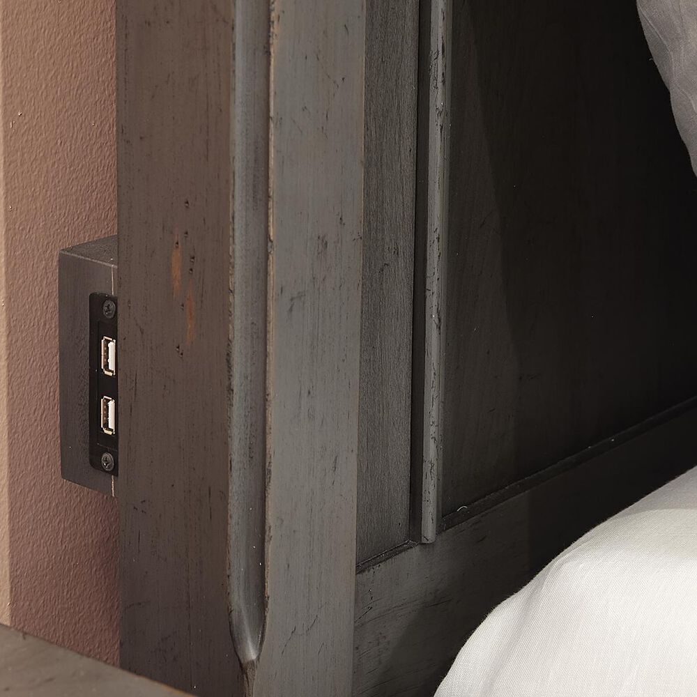 Riva Ridge Oxford King Storage Bed in Peppercorn, , large