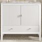 James Martin Vanities Myrrin 36" Vanity in Bright White with 3 cm Eternal Jasmine Pearl Quartz Top, , large