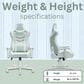 Techni Sport Pastel Gaming Chair in Green and White, , large