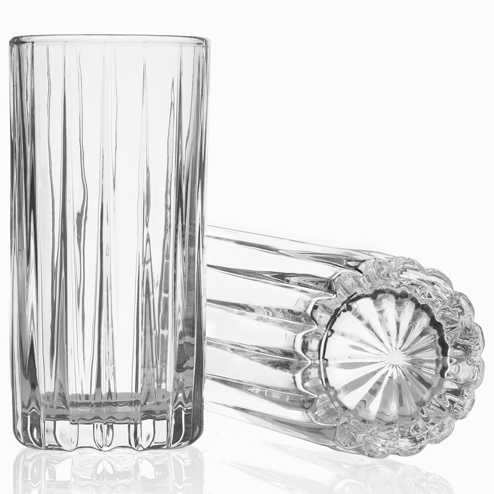 Godinger Silver Parallels Highball Glass in Clear &#40;Set of 6&#41;, , large
