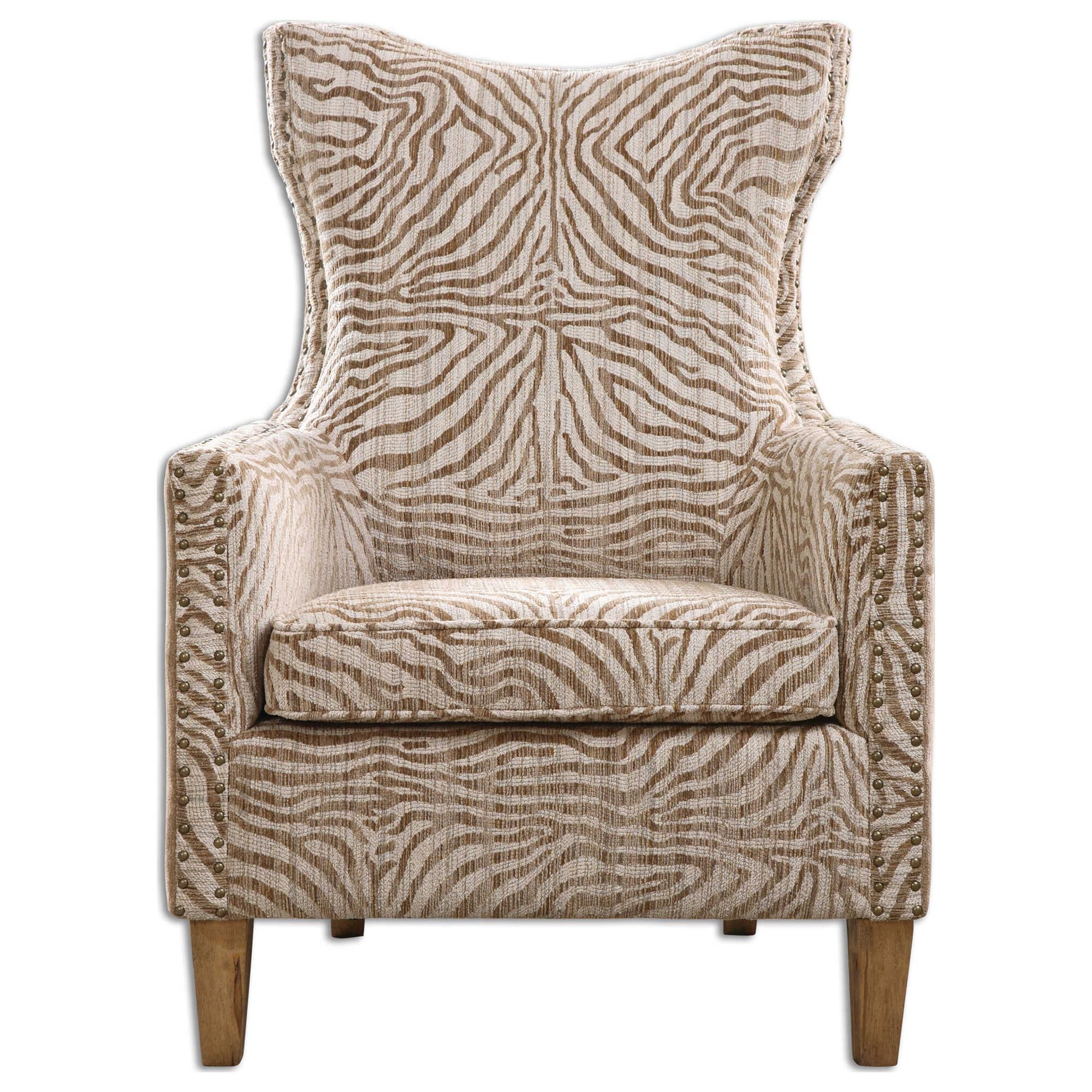 Gray leopard print chair on sale
