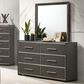Crown Mark Dresser and Mirror, , large