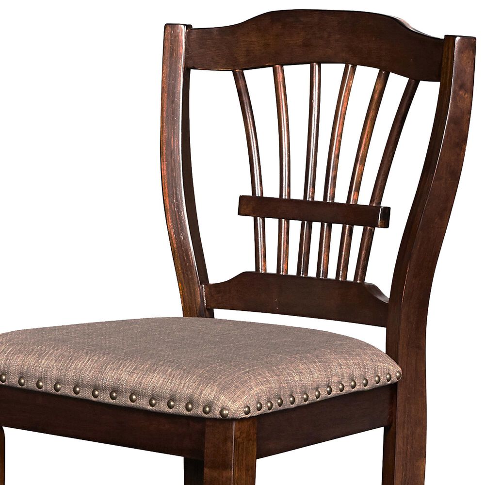 New Heritage Design Bixby Counter Side Chair in Espresso Cherry, , large
