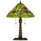 Cal Lighting 24" Tiffany Table Lamp in Antique Brass, , large