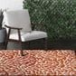Central Oriental Terrace Tropic Allover Coral 6"7" x 9"6" Tangerine Area Rug, , large