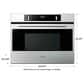 Fulgor Milano 30" Single Electric Wall Oven with 1400 W Bake Element in Stainless Steel, , large