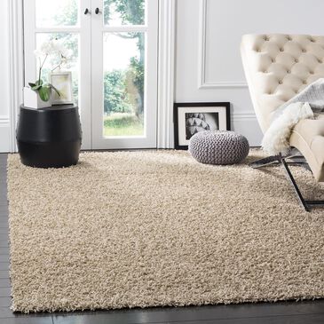 Safavieh Athens Shag SGA119G-3 3" x 5" Beige Area Rug, , large