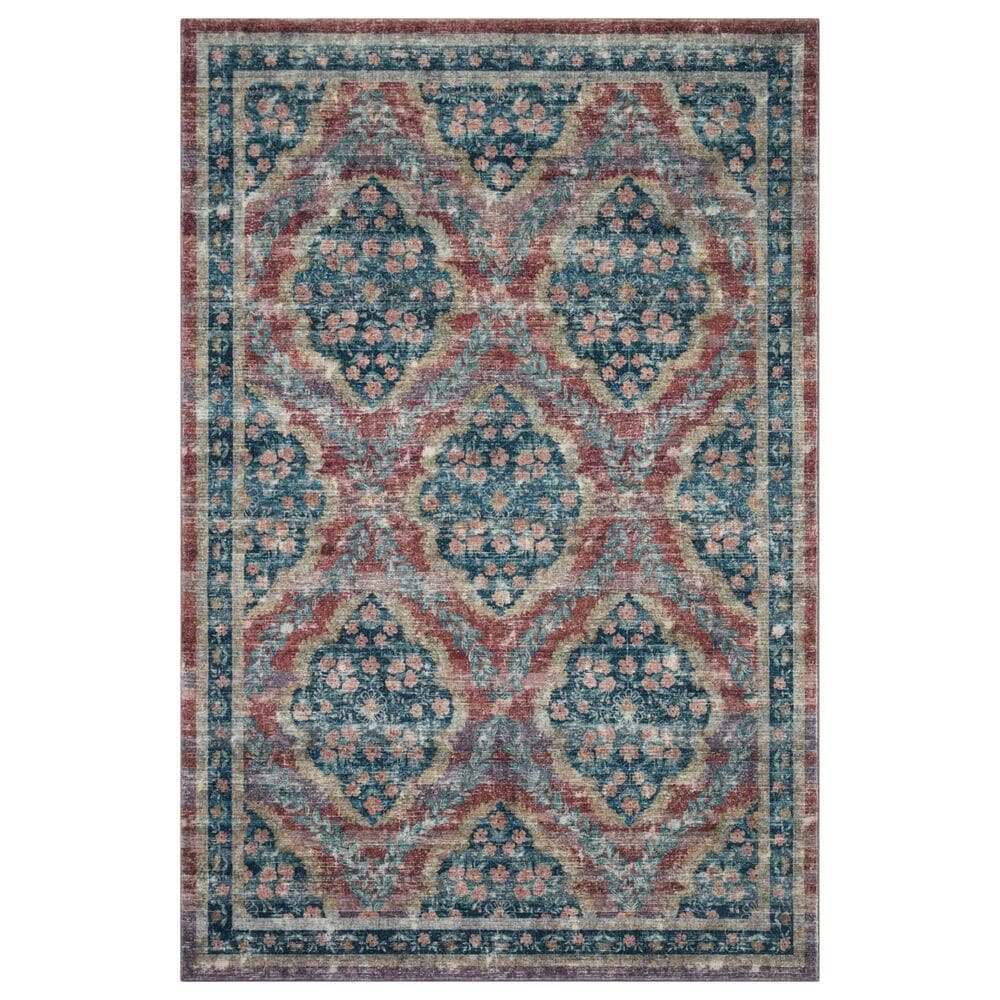 Rifle Paper Co. x Loloi Courtyard 8"6" x 11"6" Chateau Red Area Rug, , large