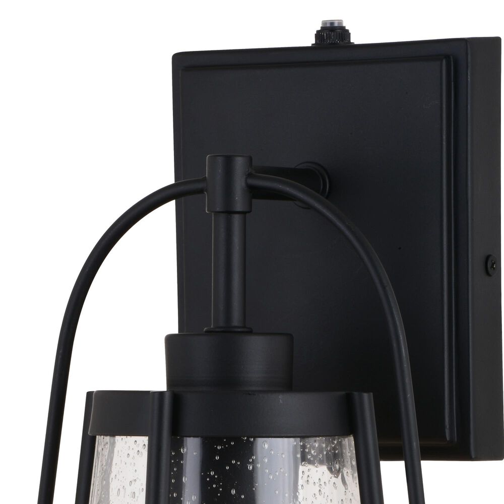 Vaxcel Portage Park 1-Light Outdoor Wall Sconce in Matte Black, , large