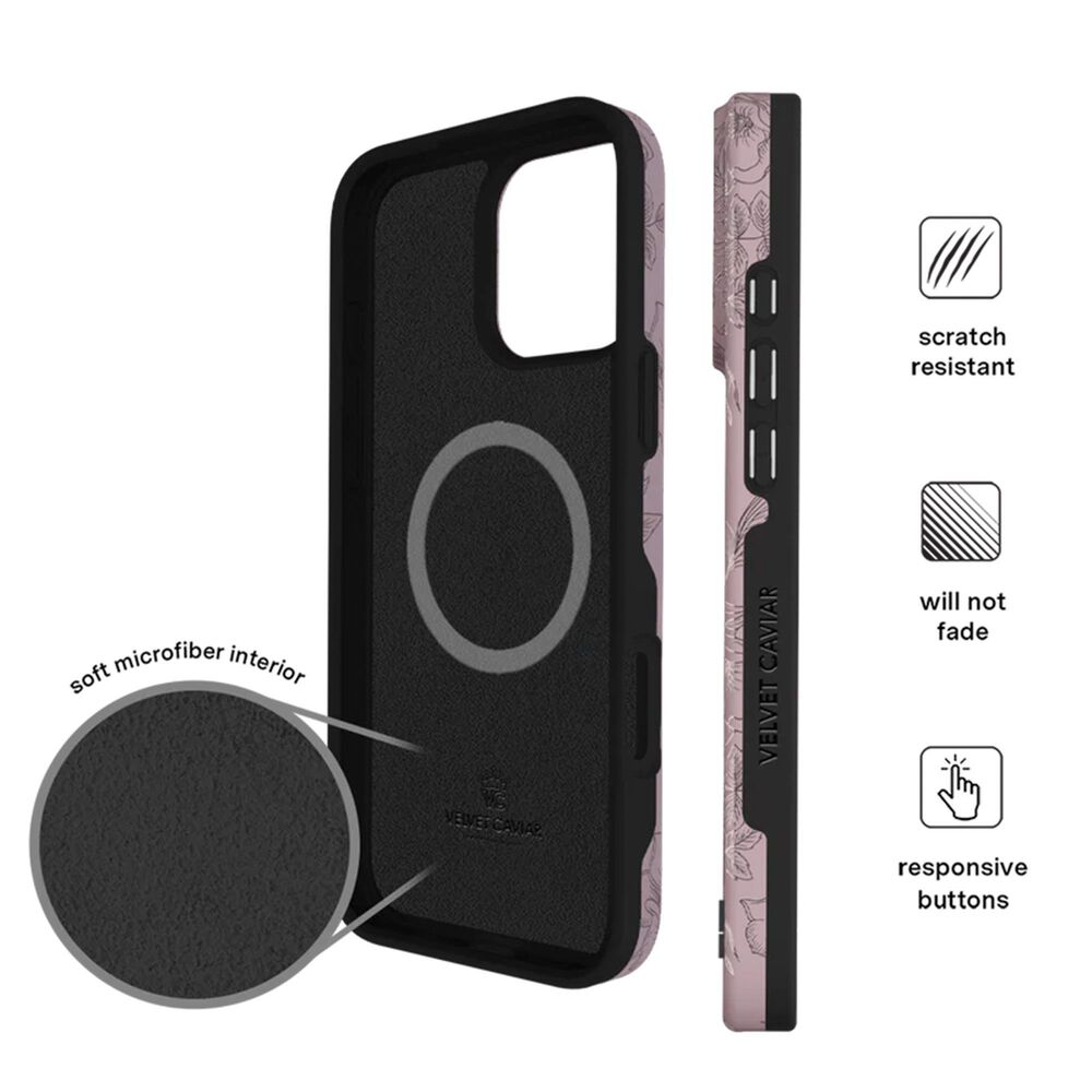 Velvet Caviar MagSafe Case for Apple iPhone 16 Pro Max - Dusty Rose Chrome Floral, , large