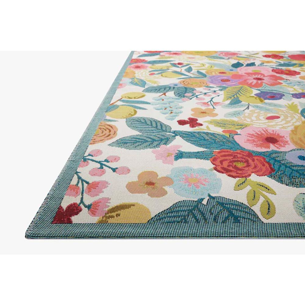 Loloi Rifle Paper Co. x Loloi Perennial Rose / Multi 6&#39;-7&quot; x 9&#39;-4&quot; Area Rug, , large