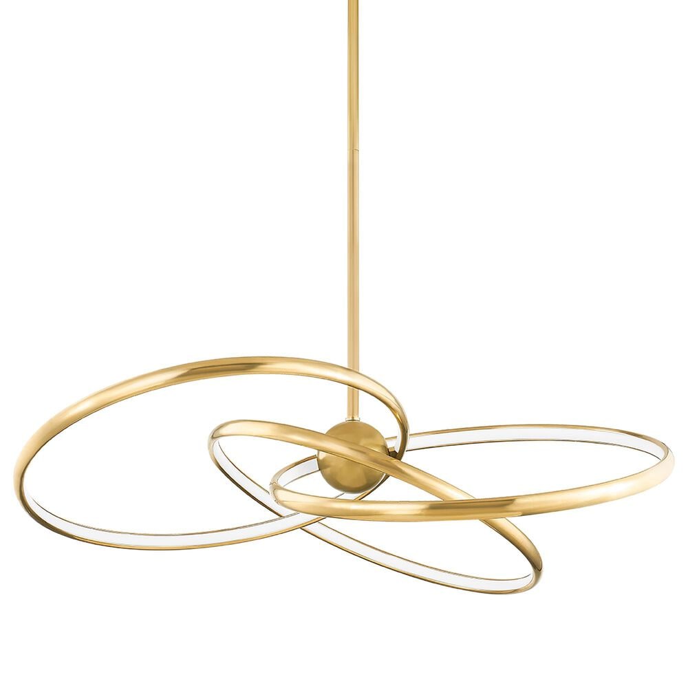 Corbett Lighting Alula 42" 3-Light Chandelier in Vintage Brass, , large
