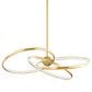 Corbett Lighting Alula 42" 3-Light Chandelier in Vintage Brass, , large