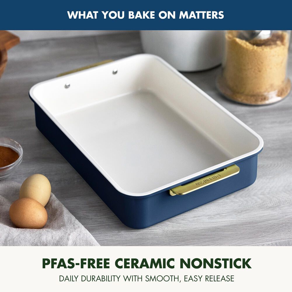 Green Pan Reserve Bakeware 13" x 9" Cake Pan in Oxford Blue, , large