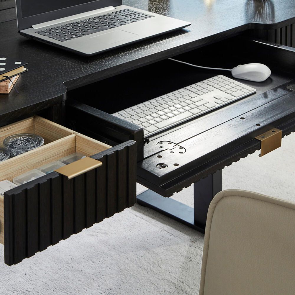 Riva Ridge Rylan 60" Adjustable Lift Desk in Dark Roast, , large