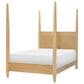 St Claire Home Today"s Traditions 5 Piece Full Platform Poster Bed Set in Natural Hickory, , large