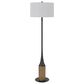 Cal Lighting Winslow Floor Lamp in Charcoal Grey and Oak, , large