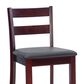Linon Home Decor Torino Soho Bar Stool in Merlot, , large