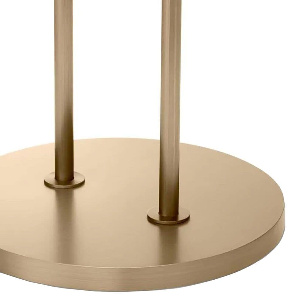 Eichholtz Zappa Side Table in Brushed Brass and White, , large
