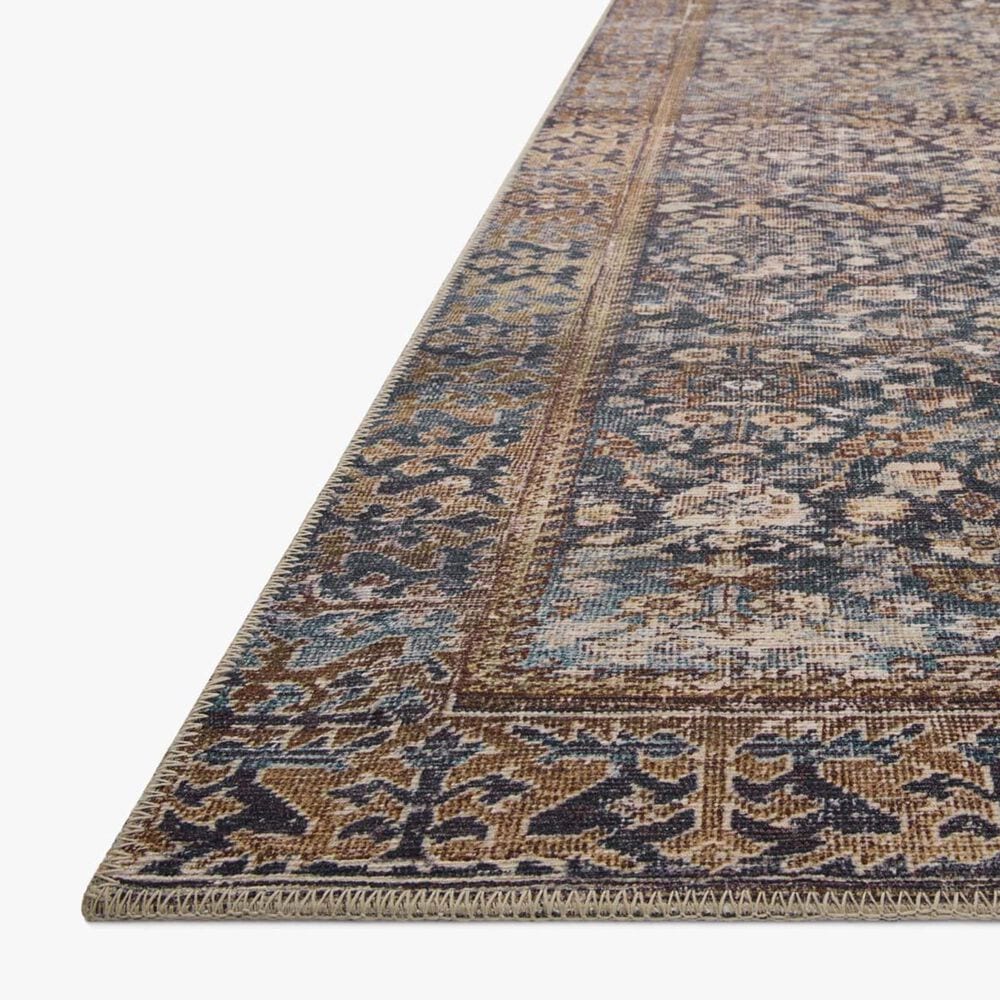 Amber Lewis x Loloi Georgie 2&#39;3&quot; x 3&#39;9&quot; Denim and Spice Area Rug, , large
