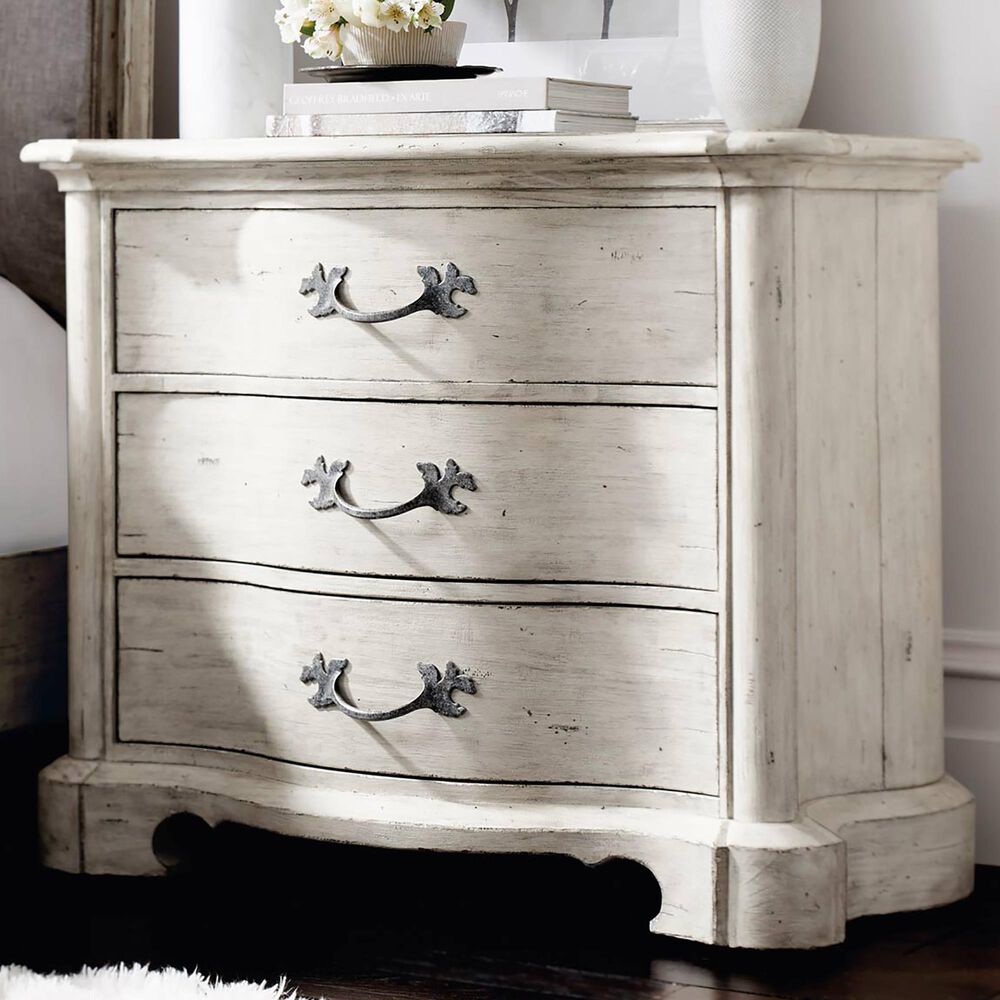 Bernhardt Mirabelle Bachelor 3 Drawer Nightstand in Cotton, , large