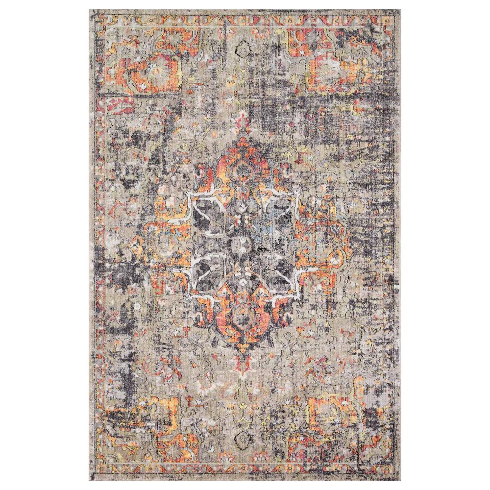 Loloi Medusa MED-03 9"3" x 13"3" Taupe and Sunset Area Rug, , large
