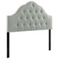 Modway Sovereign Upholstered Fabric Queen Headboard in Gray, , large