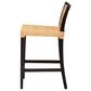Baxton Studio Lingga Counter Stool in Dark Brown, , large
