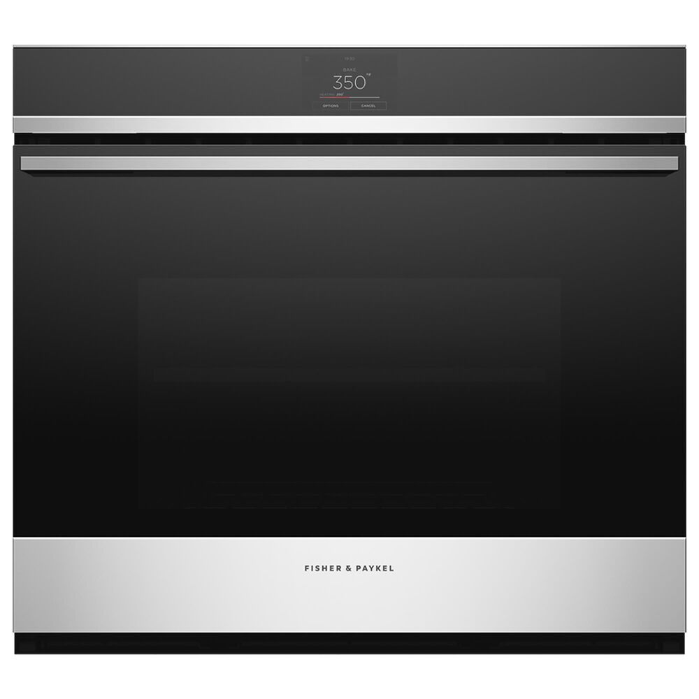 Fisher and Paykel 30" Electric Single Wall Oven with Electronic Touch Control in Black and Stainless Steel, , large