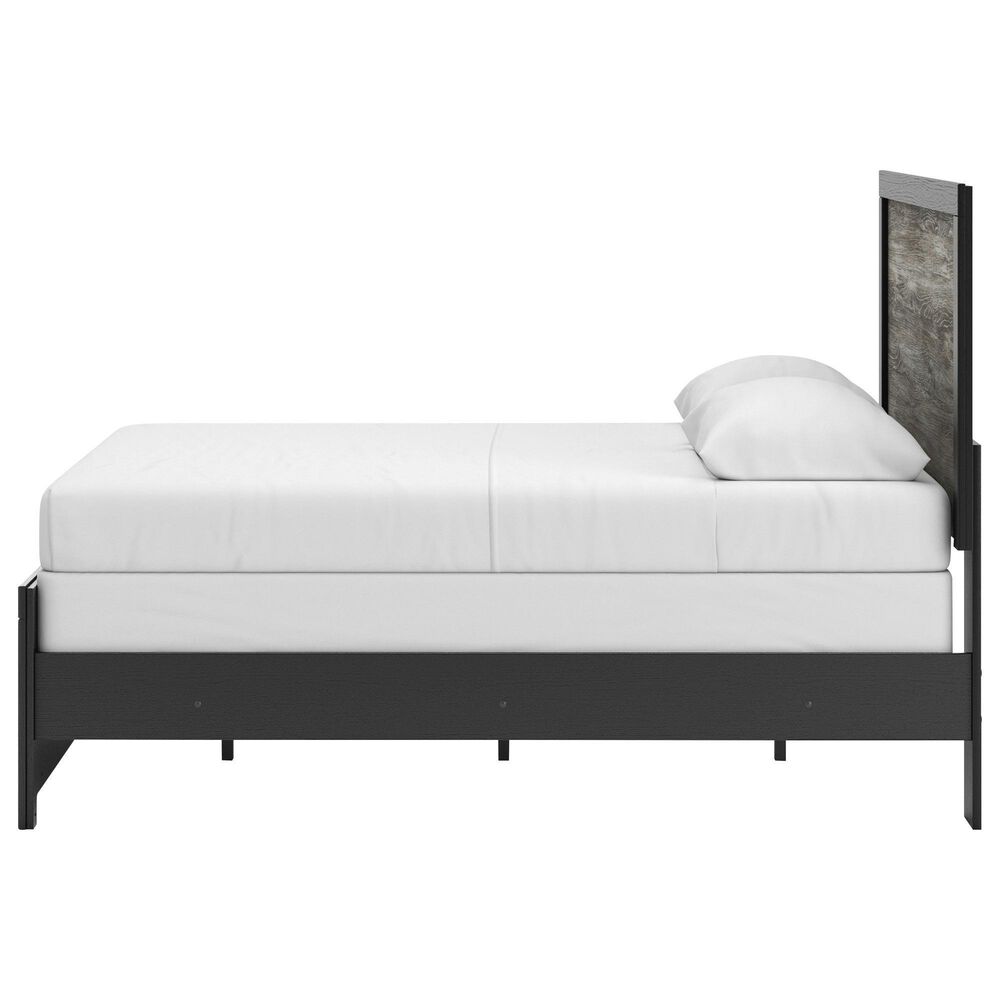 Ashley Broachmyn Full Panel Bed in Black and Gray, , large