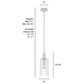 Hunter Gatz 1-Light Mini Pendant in Brushed Nickel, , large