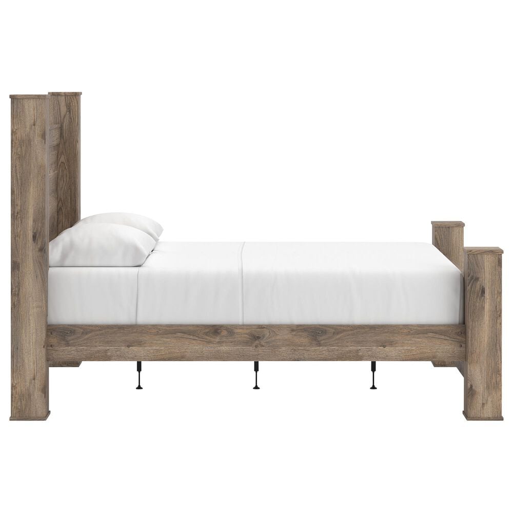 Ashley Rusticott Queen Poster Bed in Brown, , large