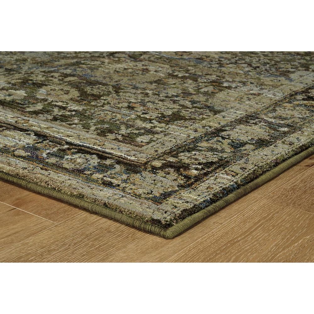 Oriental Weavers Andorra 7125C 2&#39;6&quot; x 12&#39; Green and Brown Runner, , large
