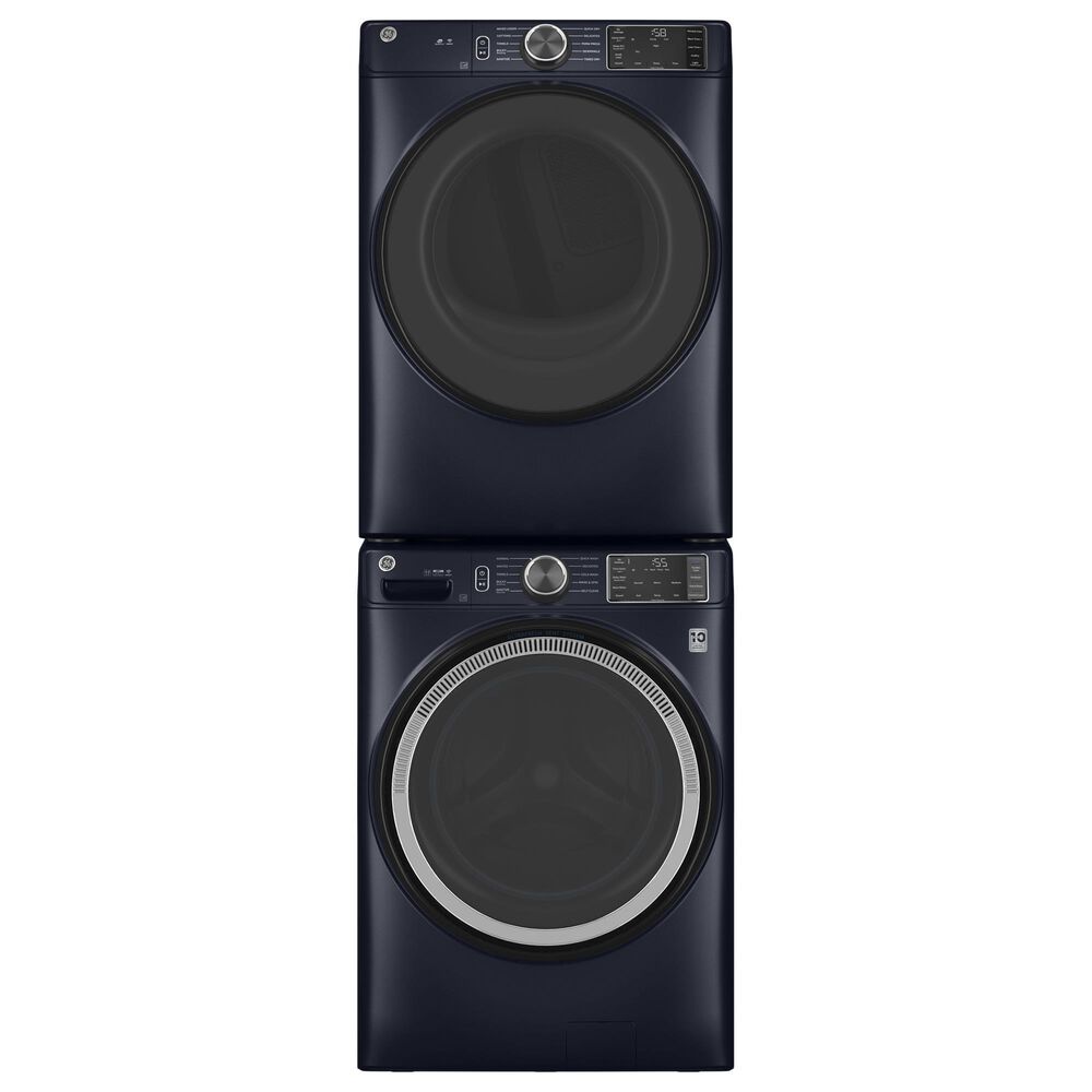 GE Appliances 7.8 Cu. Ft. Smart Front Load Electric Dryer with Sanitize Cycle in Sapphire Blue, , large