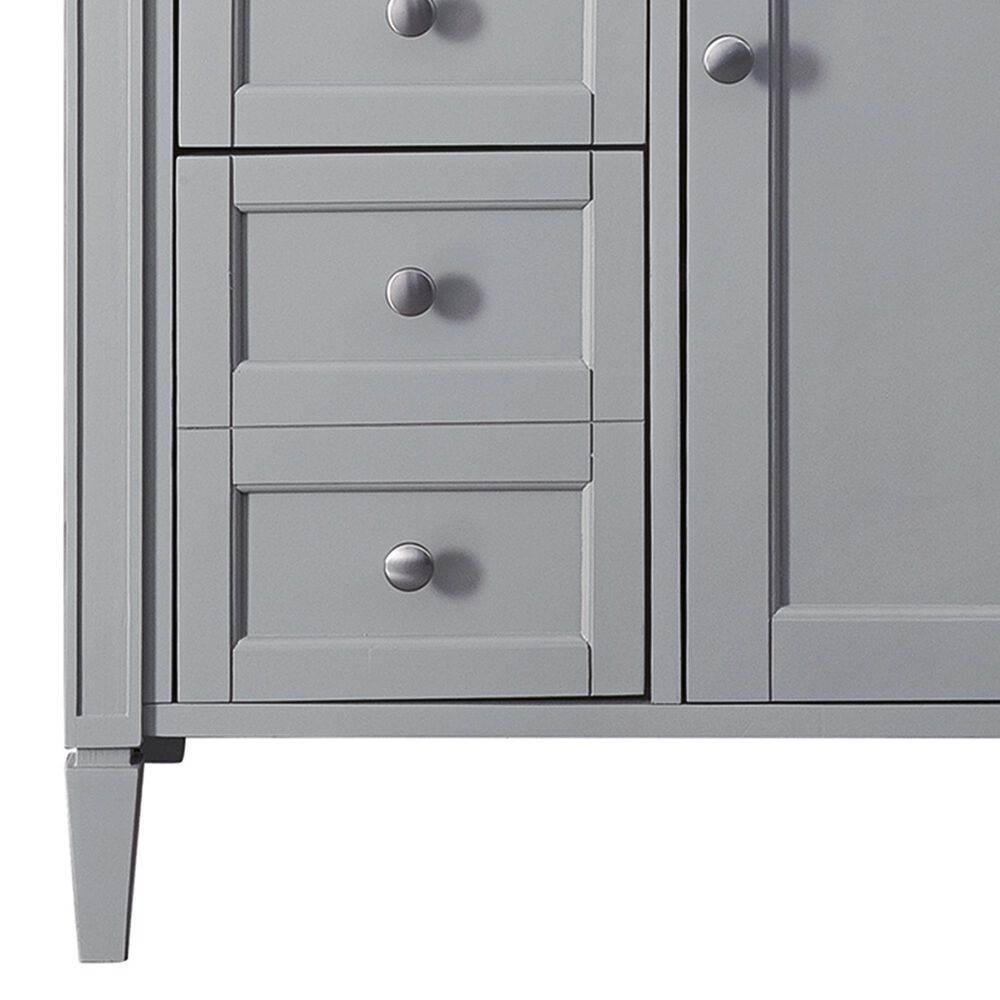 James Martin Vanities Brittany 30" Single Bathroom Vanity in Urban Gray with 3 cm Parisien Bleu Quartz Top and Rectangular Sink, , large