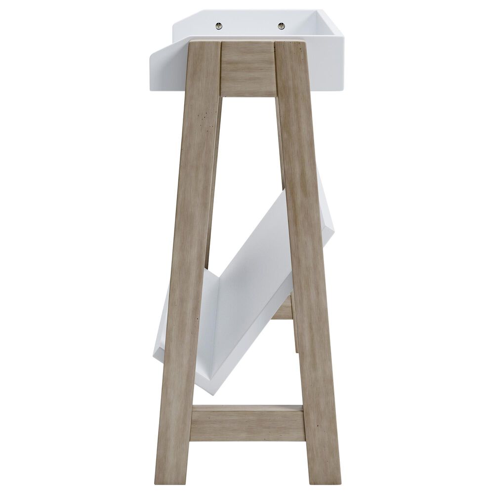 Ashley Blariden Small Bookcase in Light Tan and White, , large