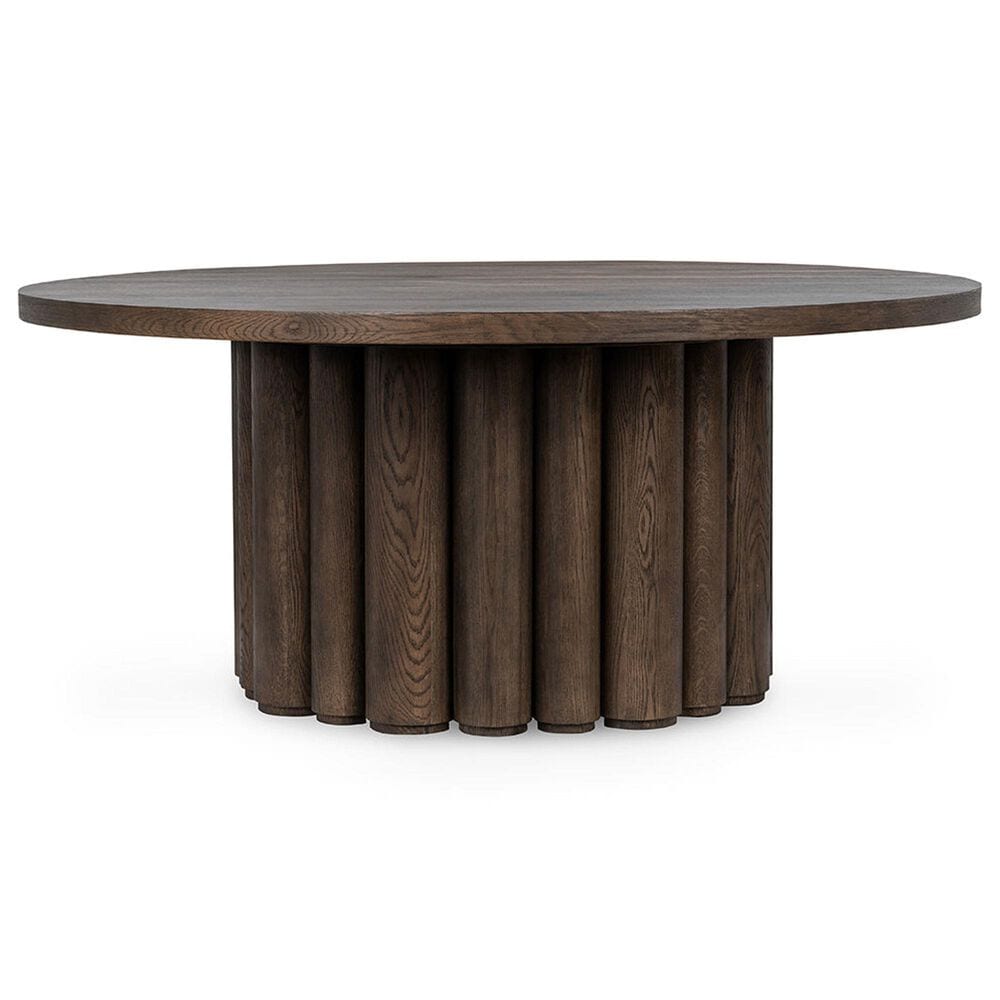 Imported Dining, Occ, Accent, Tiber Pedestal Dining Table in Toasted Brown, , large